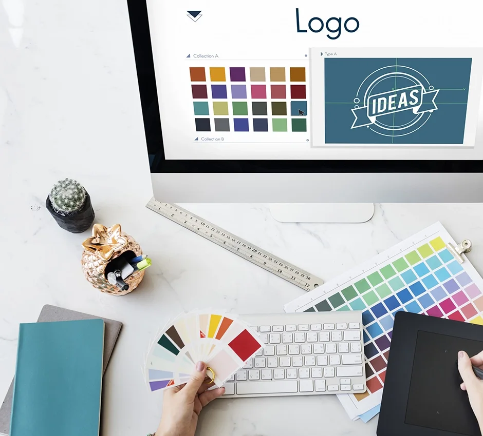 Nuanciers et écran de conception graphique